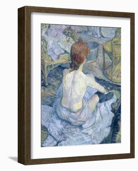 Woman at Her Toilet, 1896-Henri de Toulouse-Lautrec-Framed Giclee Print