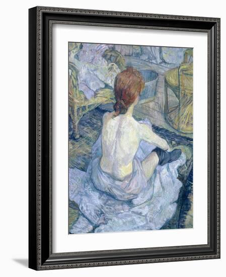 Woman at Her Toilet, 1896-Henri de Toulouse-Lautrec-Framed Giclee Print