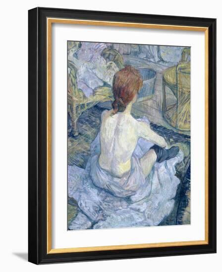 Woman at Her Toilet, 1896-Henri de Toulouse-Lautrec-Framed Giclee Print