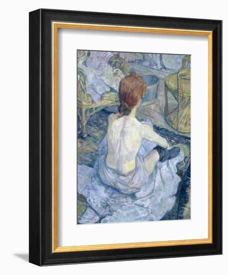 Woman at Her Toilet, 1896-Henri de Toulouse-Lautrec-Framed Giclee Print