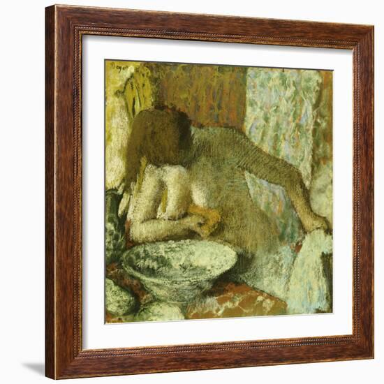 Woman at Her Toilet, circa 1897-Edgar Degas-Framed Giclee Print