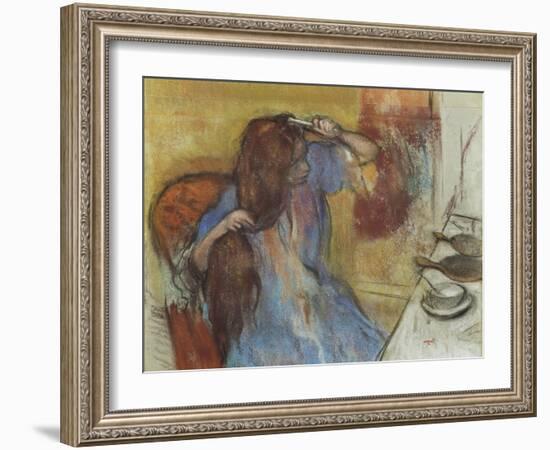 Woman at Her Toilet; Femme a Sa Toilette, C.1889-Edgar Degas-Framed Giclee Print