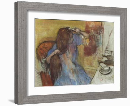 Woman at Her Toilet; Femme a Sa Toilette, C.1889-Edgar Degas-Framed Giclee Print