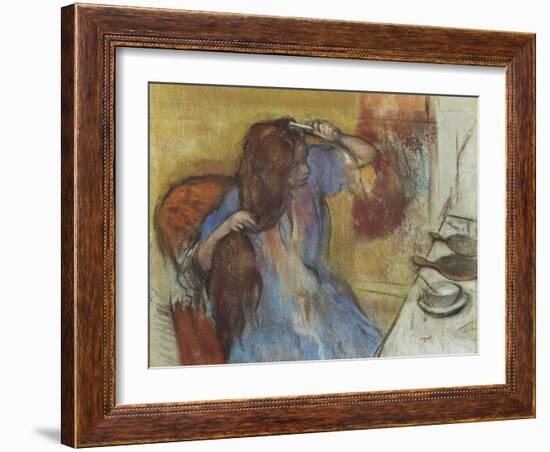 Woman at Her Toilet; Femme a Sa Toilette, C.1889-Edgar Degas-Framed Giclee Print