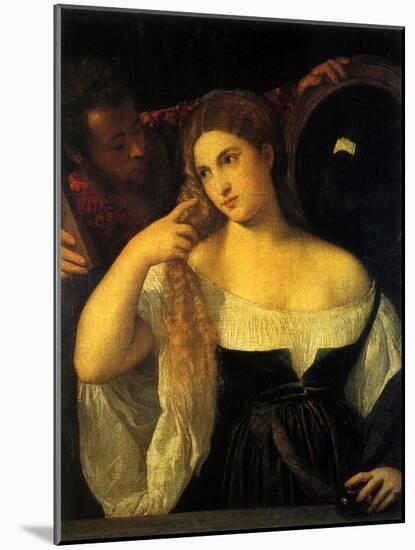 Woman at Her Toilet-Titian (Tiziano Vecelli)-Mounted Giclee Print