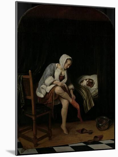 Woman at Her Toilet-Jan Havicksz Steen-Mounted Art Print