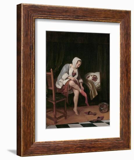 Woman at Her Toilet-Jan Havicksz Steen-Framed Giclee Print