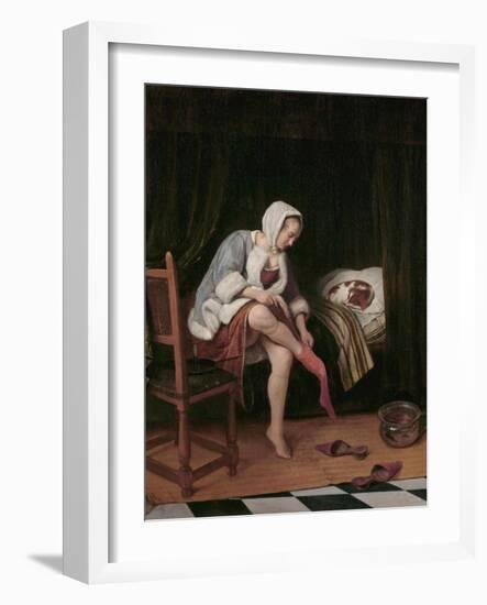 Woman at Her Toilet-Jan Havicksz Steen-Framed Giclee Print