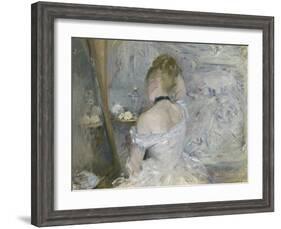 Woman at Her Toilette, 1875-80-Berthe Morisot-Framed Giclee Print