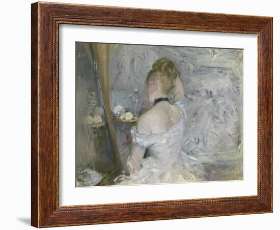 Woman at Her Toilette, 1875-80-Berthe Morisot-Framed Giclee Print