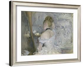 Woman at Her Toilette, 1875-80-Berthe Morisot-Framed Giclee Print