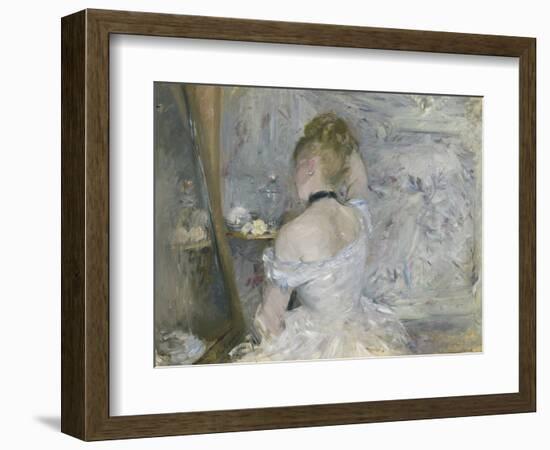 Woman at Her Toilette, 1875-80-Berthe Morisot-Framed Premium Giclee Print