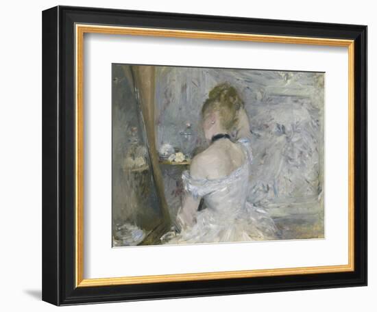 Woman at Her Toilette, 1875-80-Berthe Morisot-Framed Premium Giclee Print