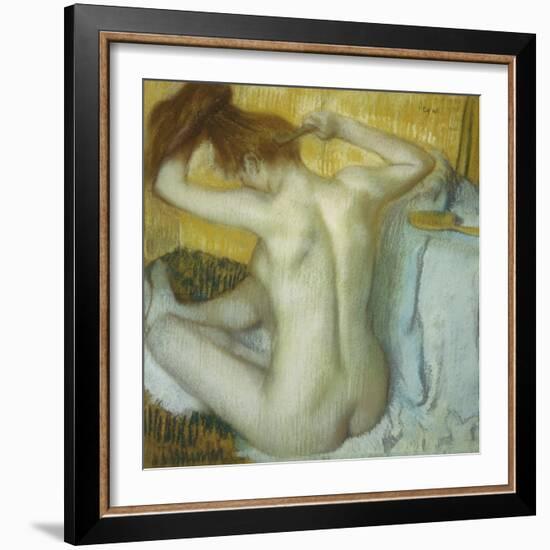 Woman at Her Toilette, 1885-Edgar Degas-Framed Giclee Print