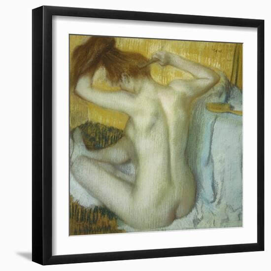 Woman at Her Toilette, 1885-Edgar Degas-Framed Giclee Print