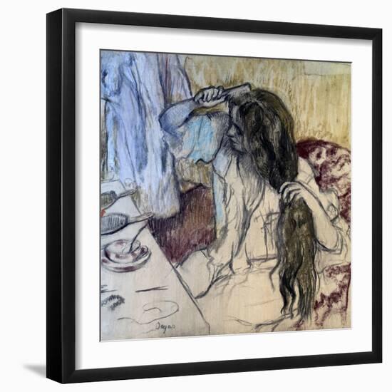 Woman at Her Toilette, 1889-Edgar Degas-Framed Giclee Print