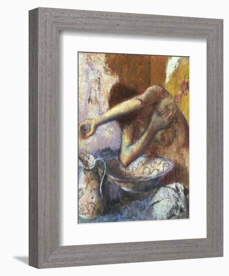 Woman at Her Toilette; Femme a Sa Toilette-Edgar Degas-Framed Giclee Print