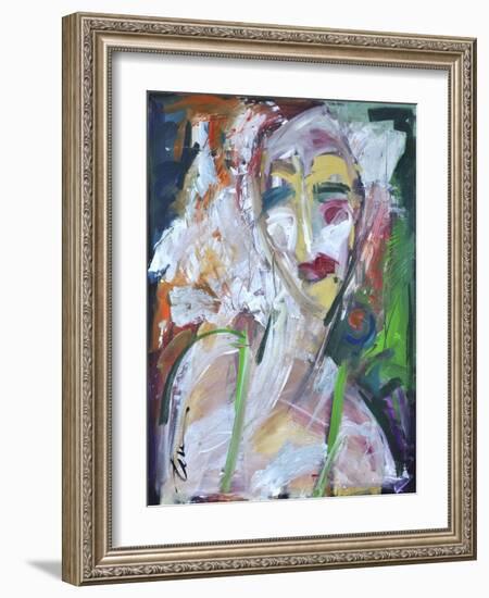 Woman at Jazz Club-Tim Nyberg-Framed Giclee Print