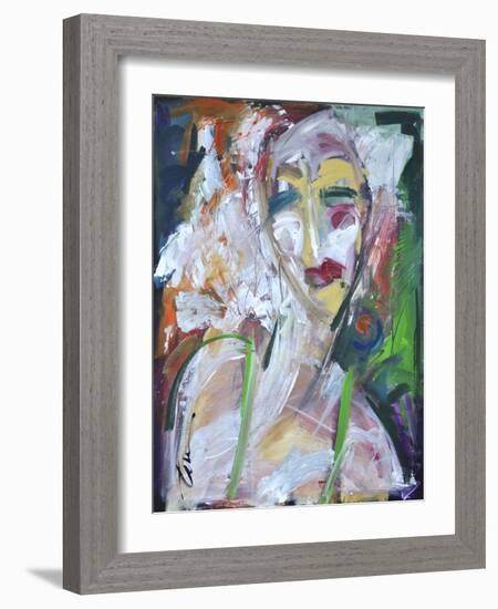 Woman at Jazz Club-Tim Nyberg-Framed Giclee Print