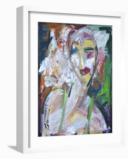 Woman at Jazz Club-Tim Nyberg-Framed Giclee Print