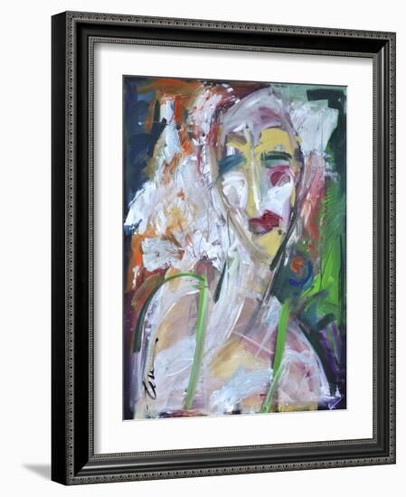 Woman at Jazz Club-Tim Nyberg-Framed Giclee Print