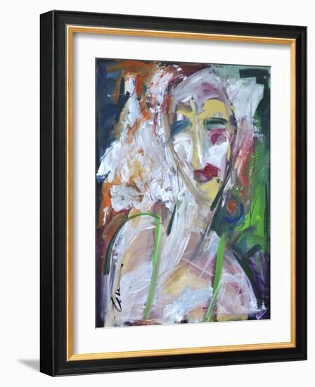 Woman at Jazz Club-Tim Nyberg-Framed Giclee Print