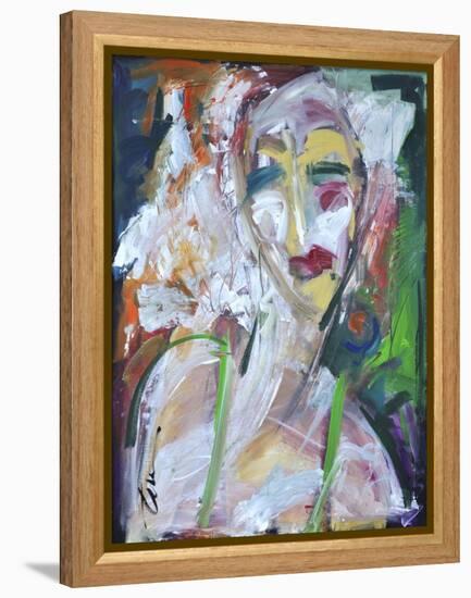 Woman at Jazz Club-Tim Nyberg-Framed Premier Image Canvas