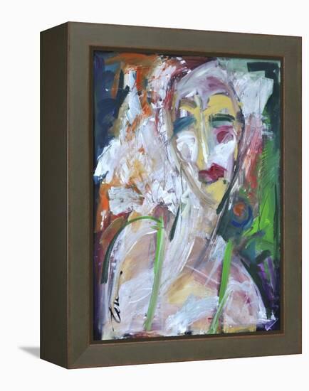 Woman at Jazz Club-Tim Nyberg-Framed Premier Image Canvas