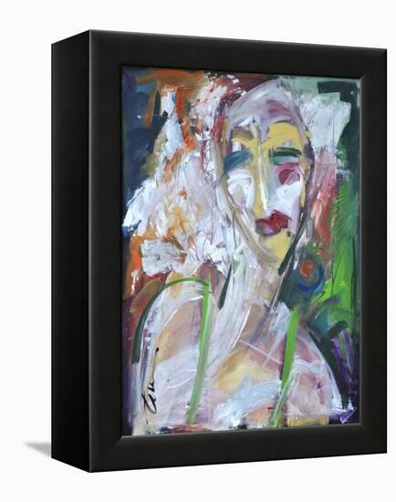 Woman at Jazz Club-Tim Nyberg-Framed Premier Image Canvas