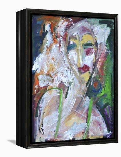 Woman at Jazz Club-Tim Nyberg-Framed Premier Image Canvas