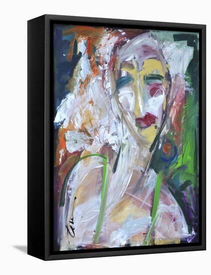 Woman at Jazz Club-Tim Nyberg-Framed Premier Image Canvas