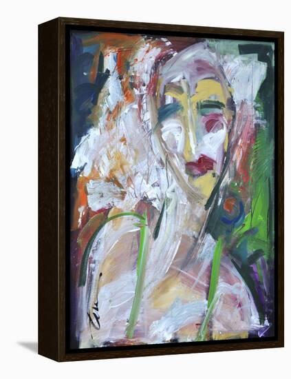 Woman at Jazz Club-Tim Nyberg-Framed Premier Image Canvas