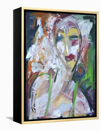 Woman at Jazz Club-Tim Nyberg-Framed Premier Image Canvas