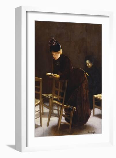 Woman at Prayer; Femme En Priere-Jean Béraud-Framed Giclee Print