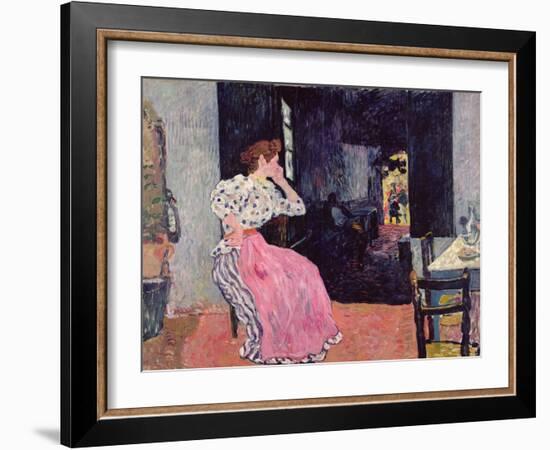 Woman at the Cabaret, 1891 (Oil on Canvas)-Louis Valtat-Framed Giclee Print