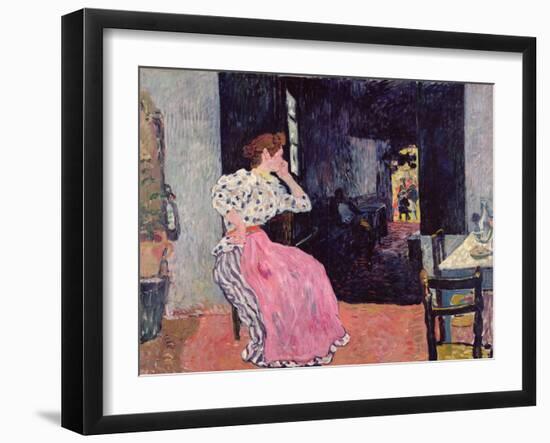 Woman at the Cabaret, 1891 (Oil on Canvas)-Louis Valtat-Framed Giclee Print