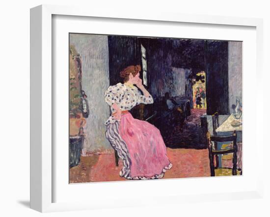 Woman at the Cabaret, 1891 (Oil on Canvas)-Louis Valtat-Framed Giclee Print