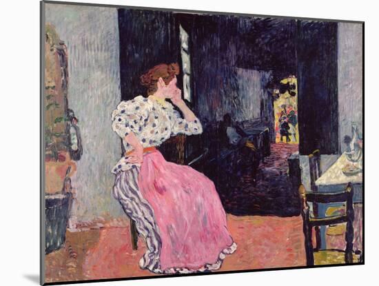Woman at the Cabaret, 1891 (Oil on Canvas)-Louis Valtat-Mounted Giclee Print
