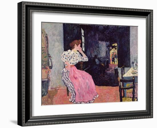 Woman at the Cabaret, 1891 (Oil on Canvas)-Louis Valtat-Framed Giclee Print