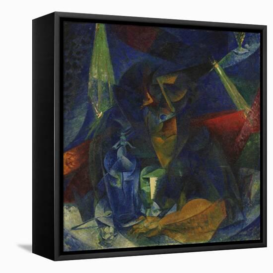 Woman at the Coffee-Umberto Boccioni-Framed Premier Image Canvas