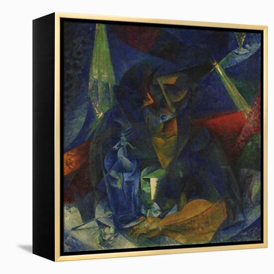 Woman at the Coffee-Umberto Boccioni-Framed Premier Image Canvas