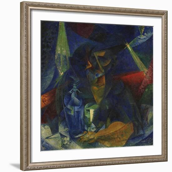 Woman at the Coffee-Umberto Boccioni-Framed Giclee Print