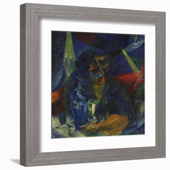 Woman at the Coffee-Umberto Boccioni-Framed Giclee Print