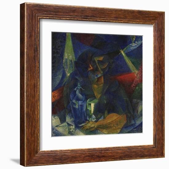 Woman at the Coffee-Umberto Boccioni-Framed Giclee Print