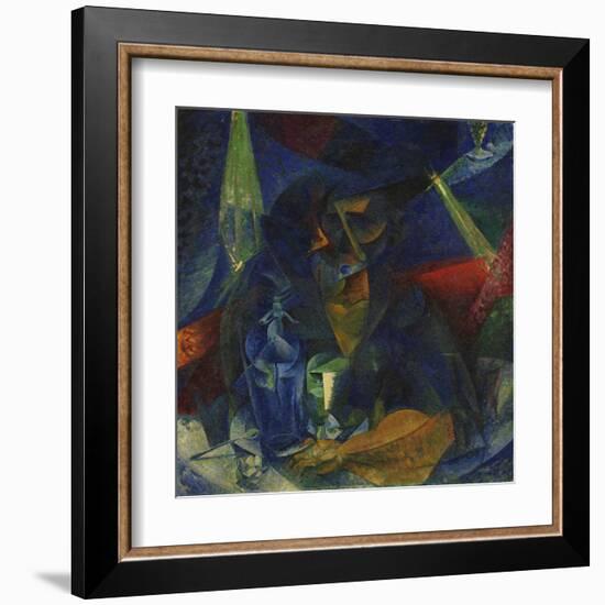 Woman at the Coffee-Umberto Boccioni-Framed Giclee Print