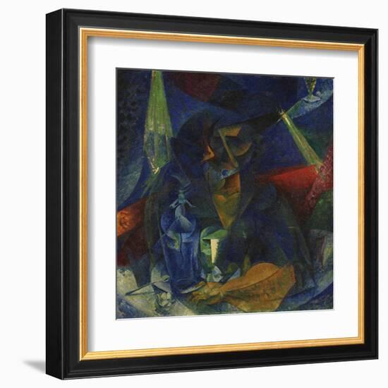 Woman at the Coffee-Umberto Boccioni-Framed Giclee Print