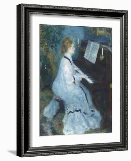 Woman at the Piano, 1875-76-Pierre Auguste Renoir-Framed Giclee Print
