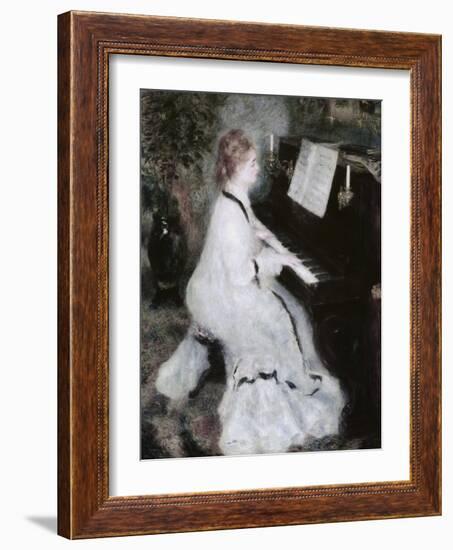 Woman at the Piano, 1875/76-Pierre-Auguste Renoir-Framed Giclee Print