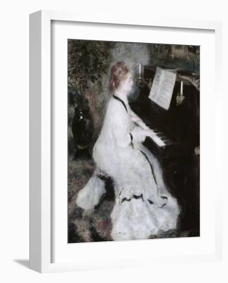 Woman at the Piano, 1875/76-Pierre-Auguste Renoir-Framed Giclee Print