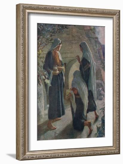 Woman at the Sepulchre-Harold Copping-Framed Giclee Print